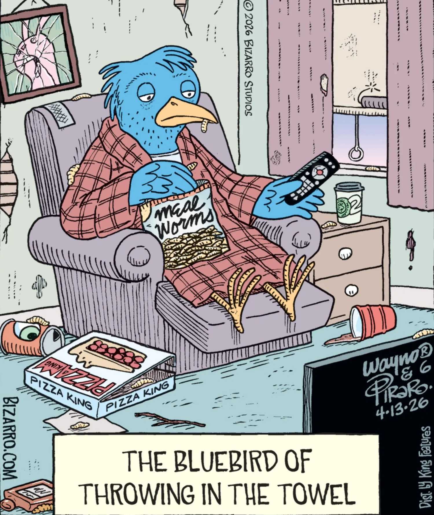 Bizarro, the Bluebird of throwing in the towel