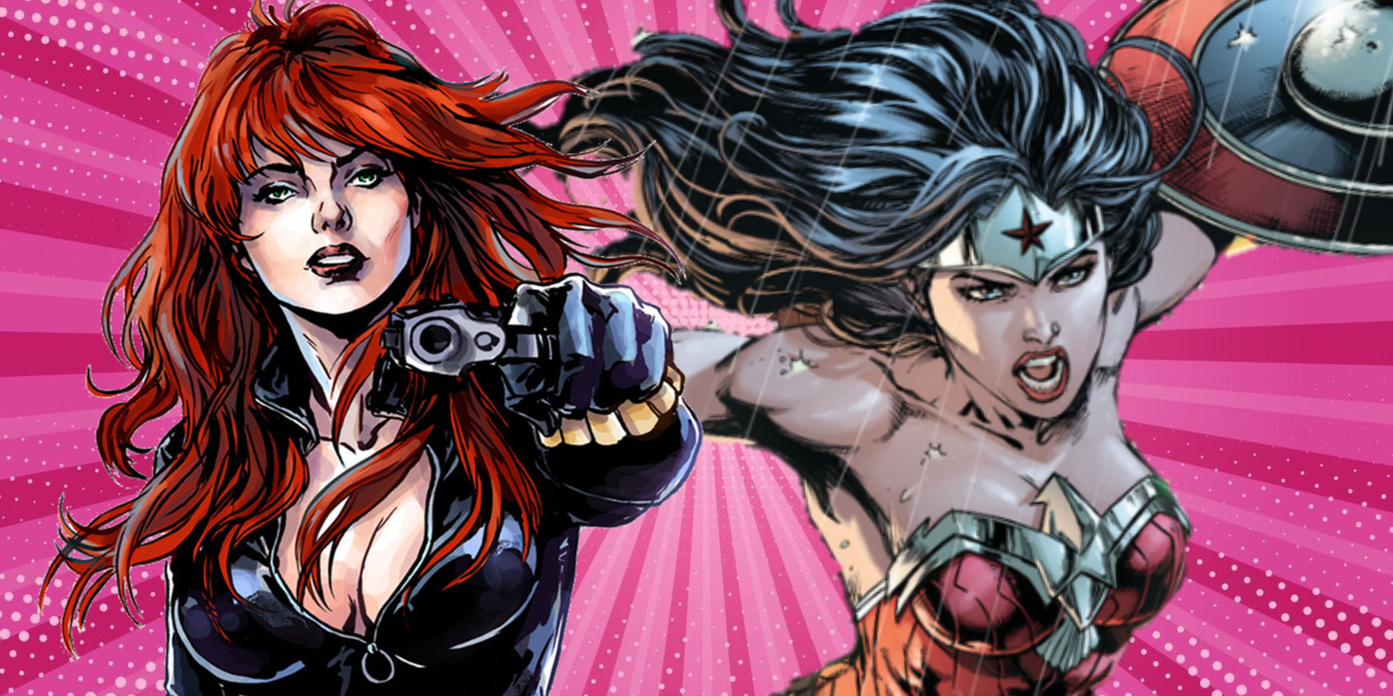Black Widow and Wonder Woman from Marvel and DC Comics - Comics Featured Image