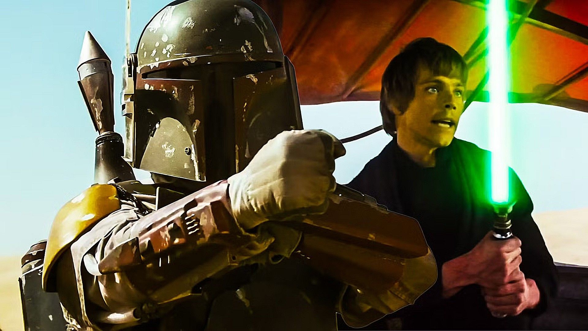 Star Wars Rewrites Canon With A New First Fight Between Luke Skywalker and Boba Fett