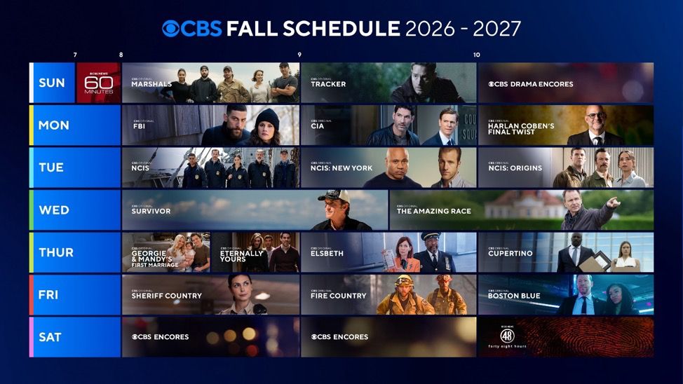 CBS's Complete Fall 2026 Schedule