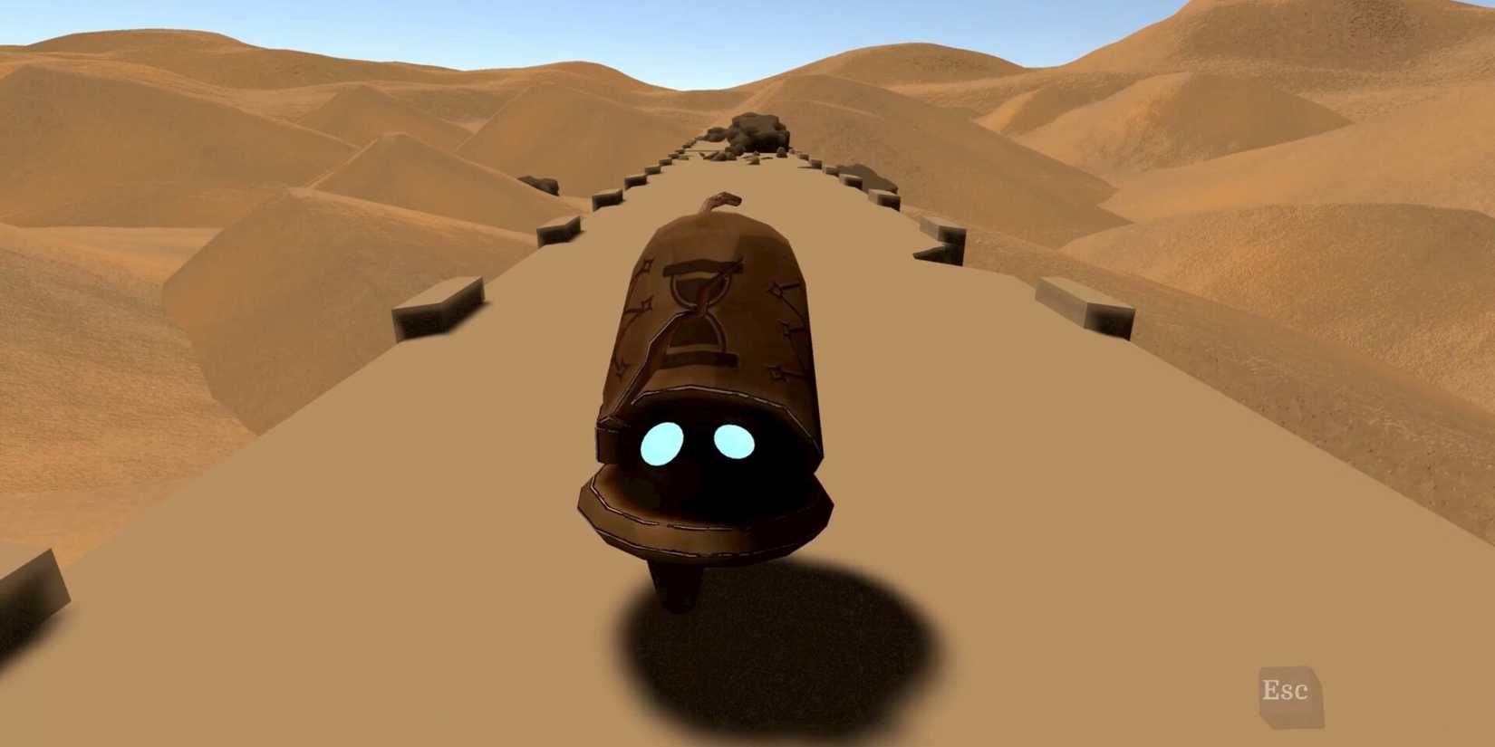 Chyma and the Toll of Time bell protagonist in the desert