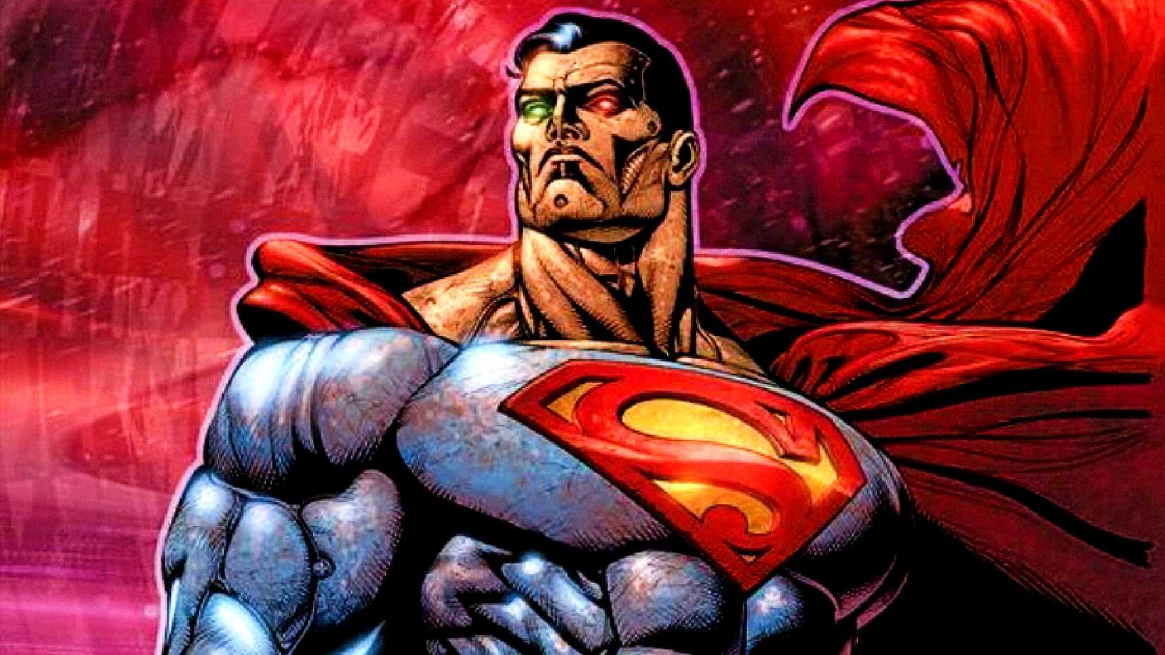 Cosmic Armor Superman looks at the multiverse