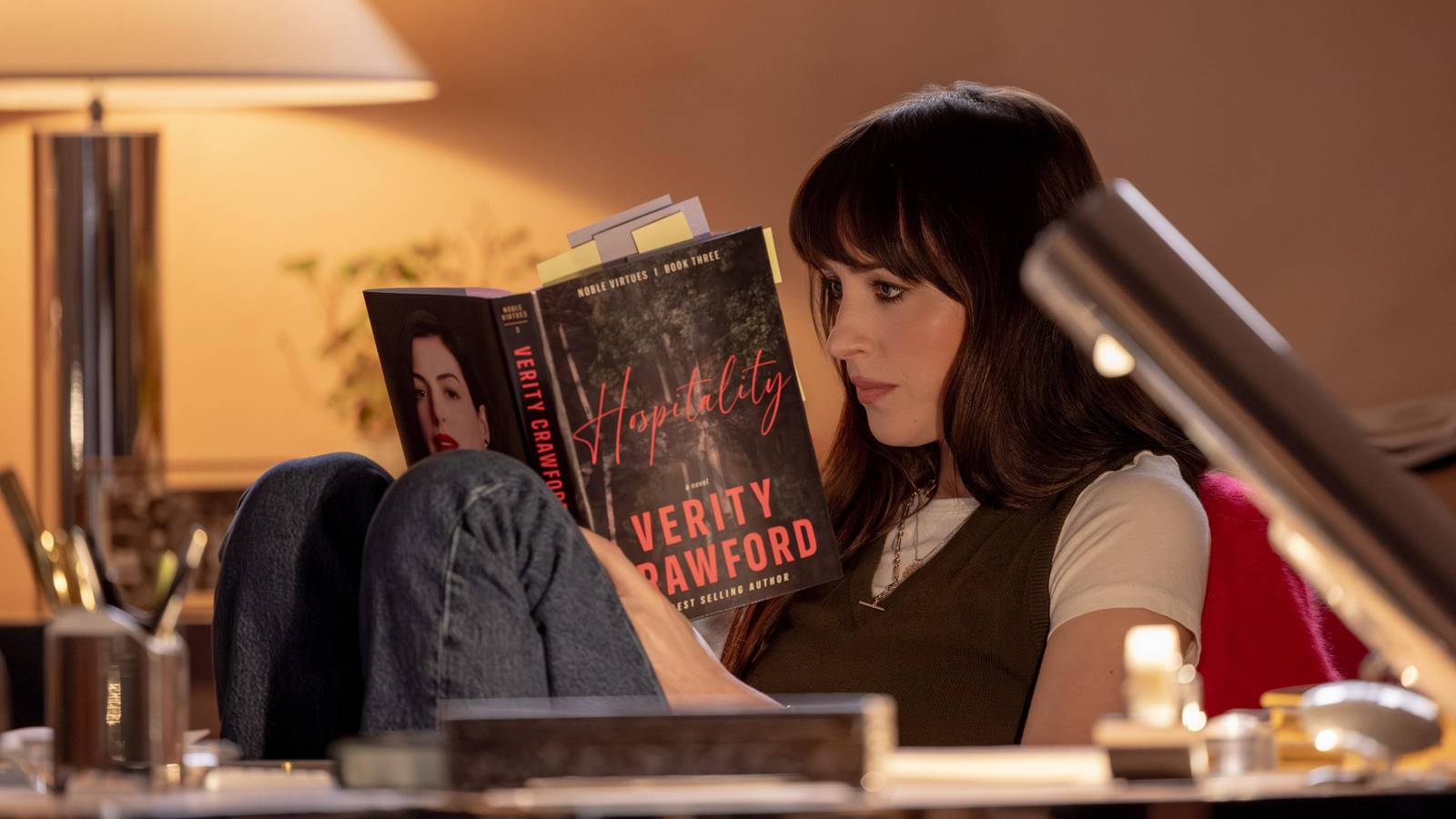 Verity Trailer Reveals Anne Hathaway Haunting Dakota Johnson In New Colleen Hoover Thriller Adaptation