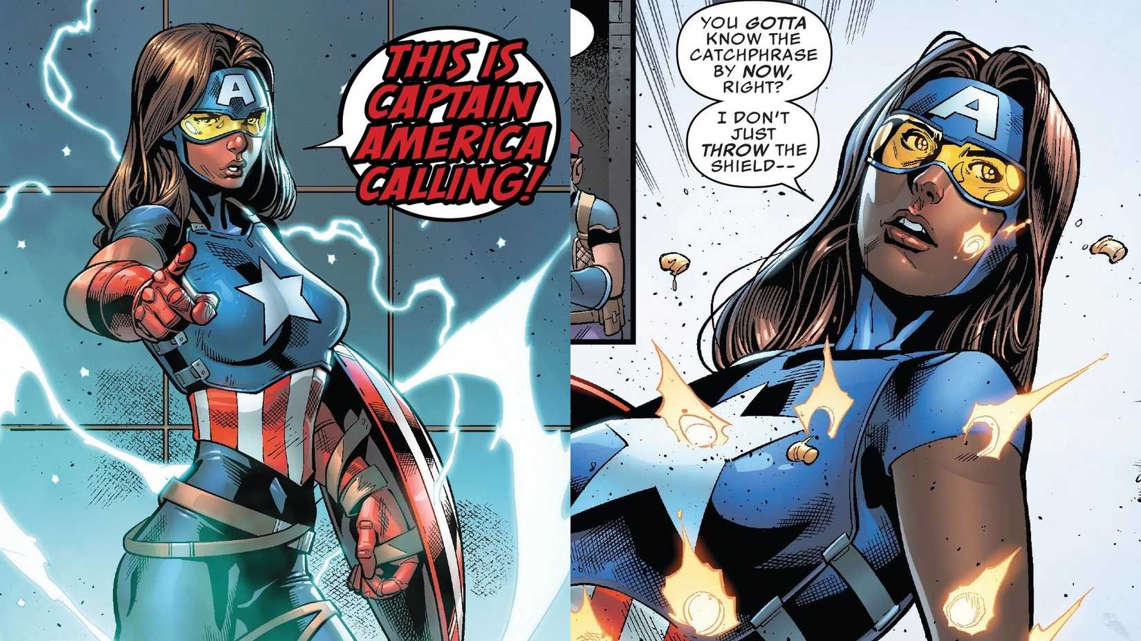 Danielle Cage as Captain America in Marvel Comics
