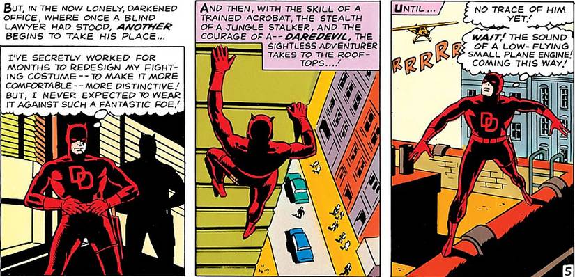 Daredevil #7, Daredevil debuts his iconic red costume as he prepares to fight Namor