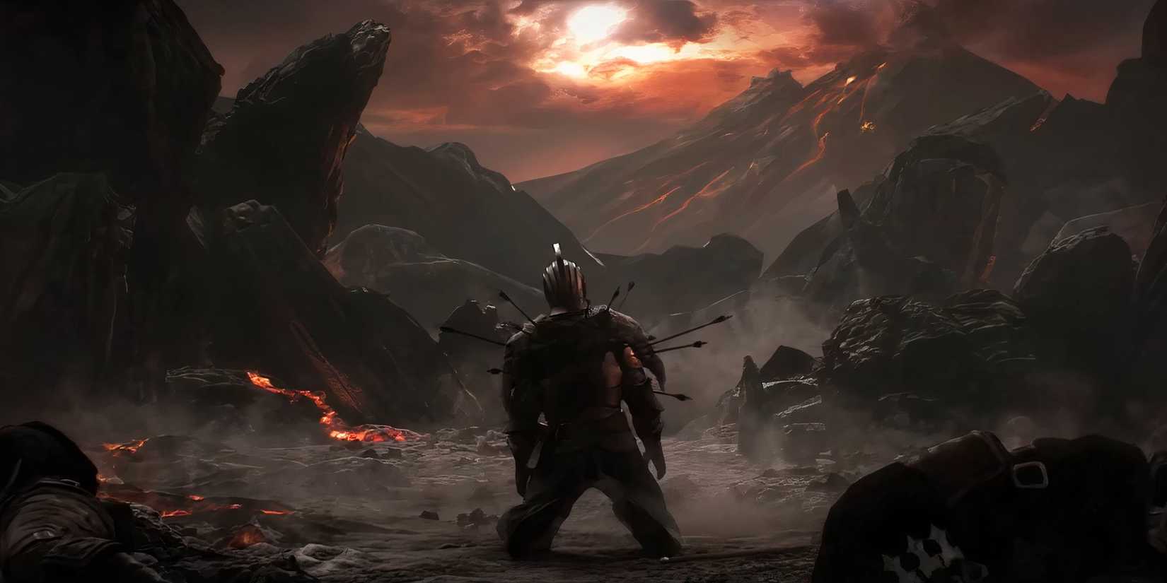 Dark Souls 2 CG trailer still upscaled no HDR