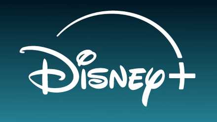 Disney+ logo with blue gradient background