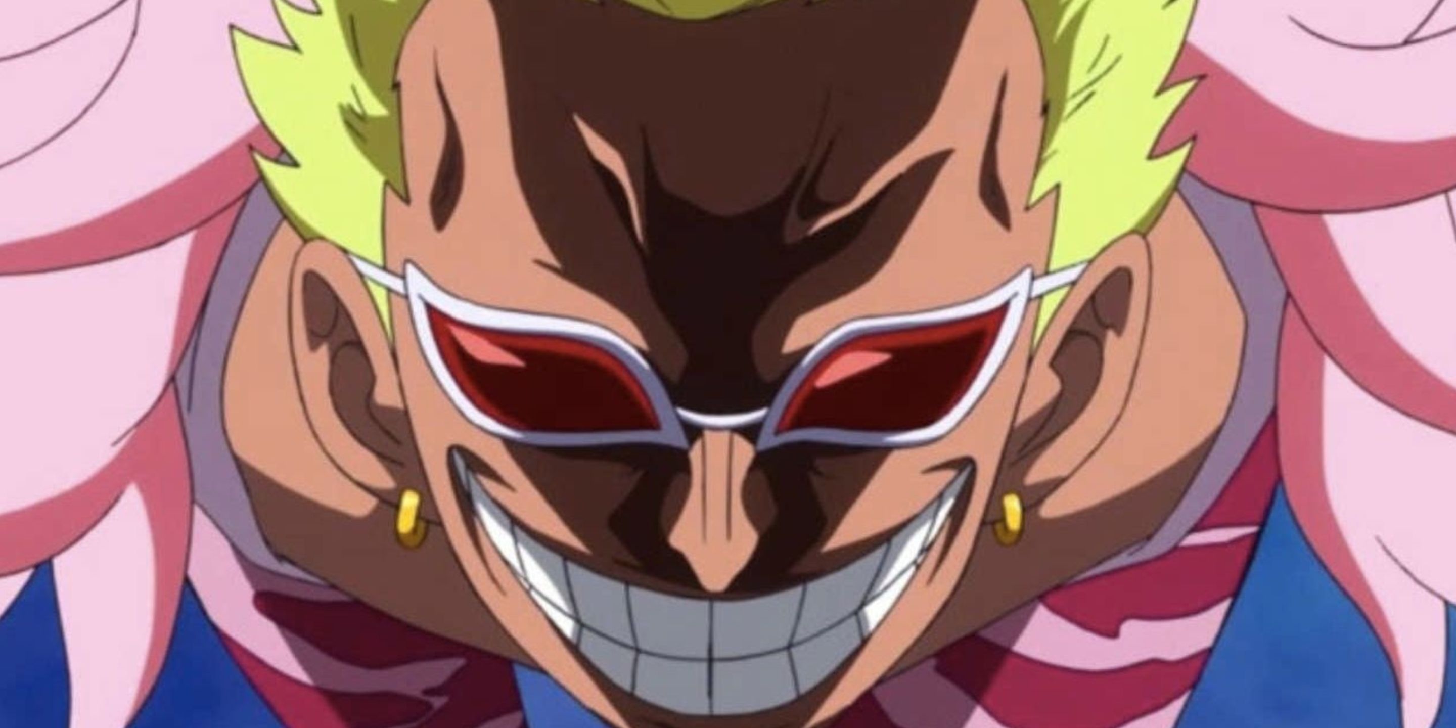 Doflamingo a l'air maléfique dans One Piece
