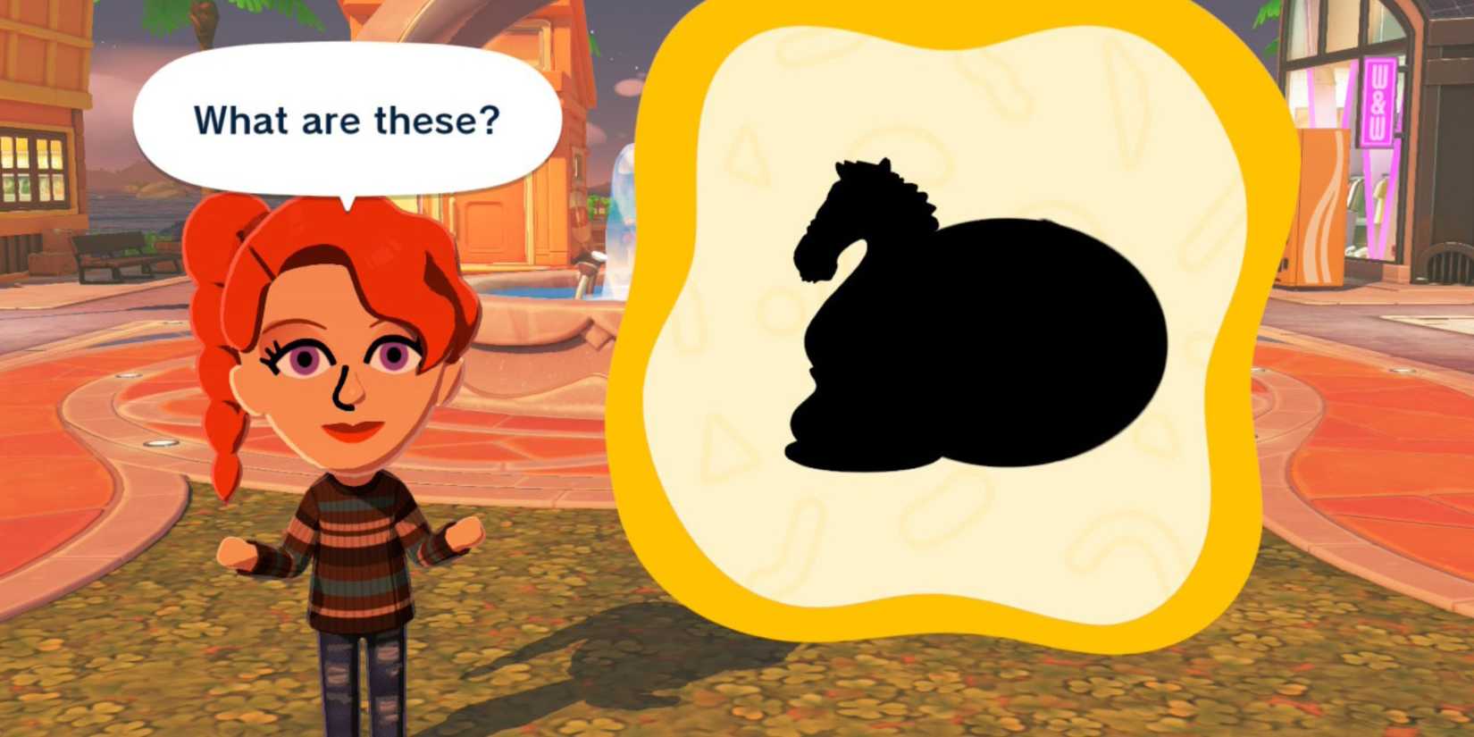 double shadow quiz minigame in Tomodachi Life Living the Dream