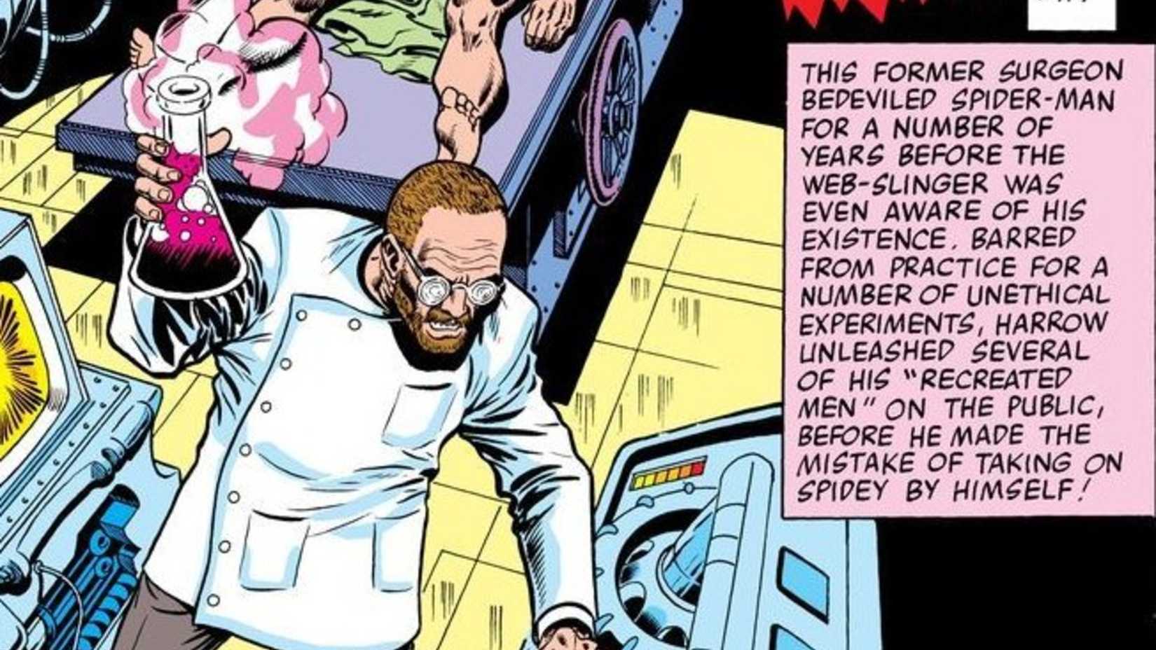 Dr. Jonas Harrow nos quadrinhos do Amazing Spider-Man