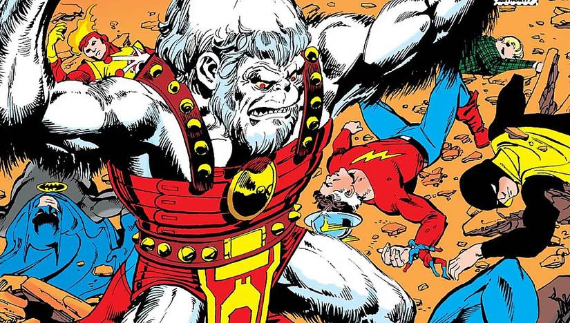 Superman's First Villain Ultra-Humanite Returns to DC Lore 1 Early version of the Ultrahumanite with bodies of heroes lying at his feet