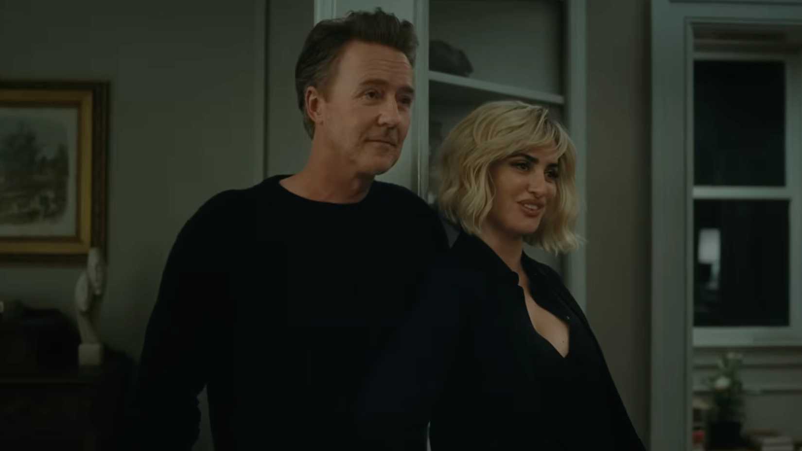 Edward Norton and Penelope Cruz in The Invite