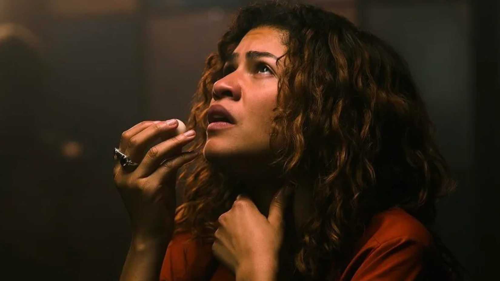 Zendaya como Rue em Euphoria