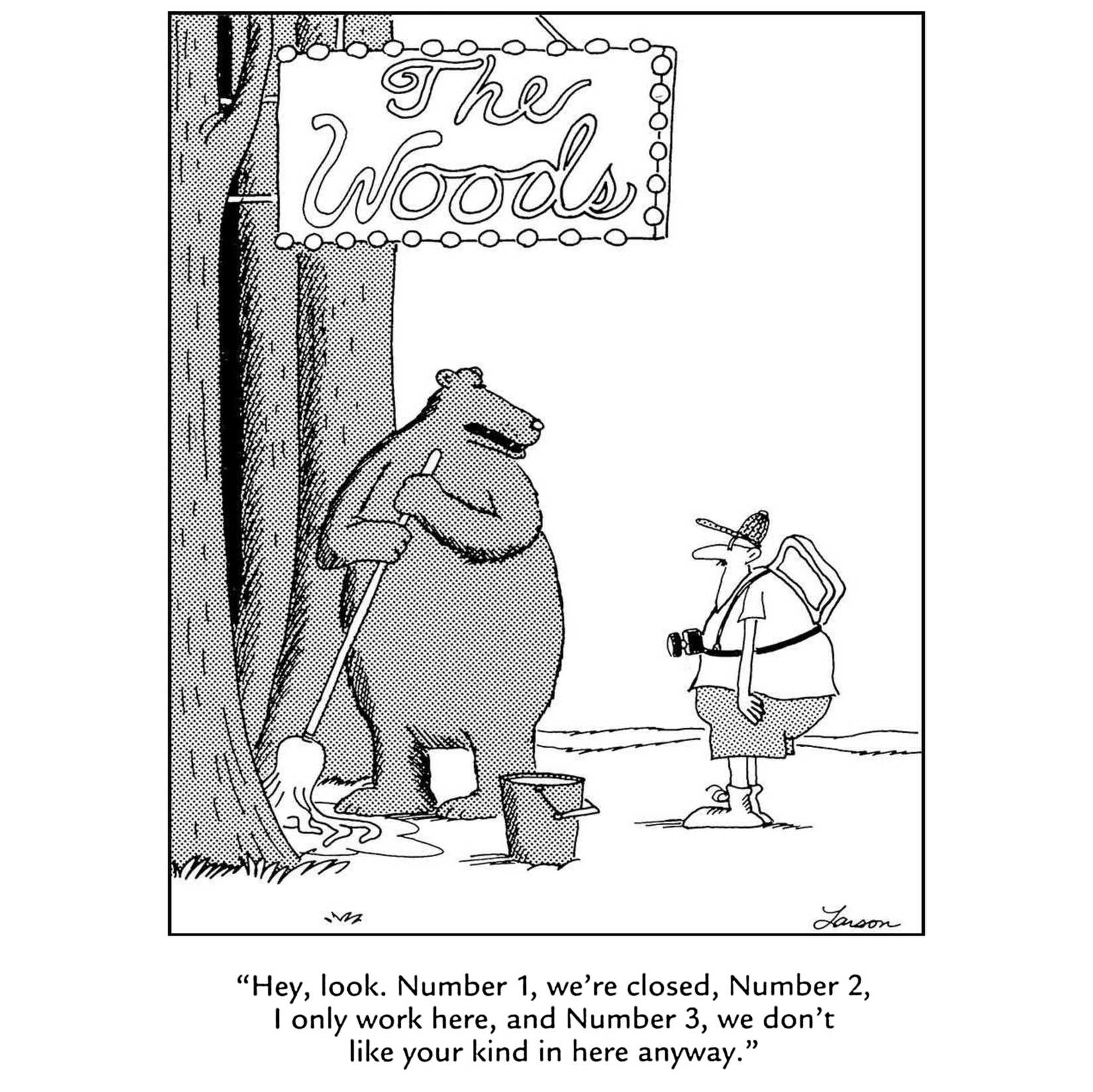 far side bear bouncer comic