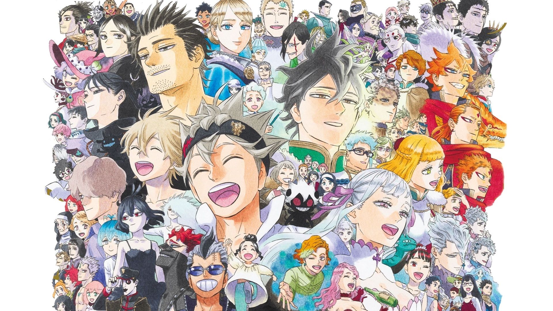 Final Color page Black Clover featuring the series' cast