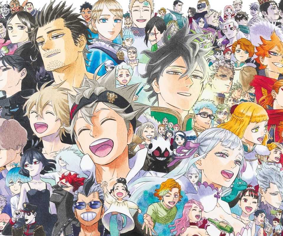 Final Color page Black Clover featuring the series' cast