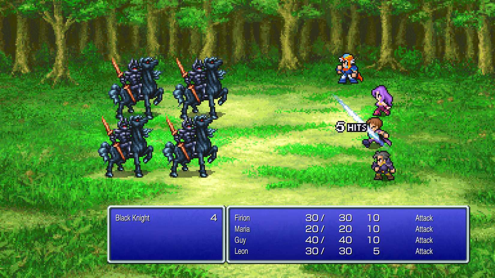 Final Fantasy 2 Combat