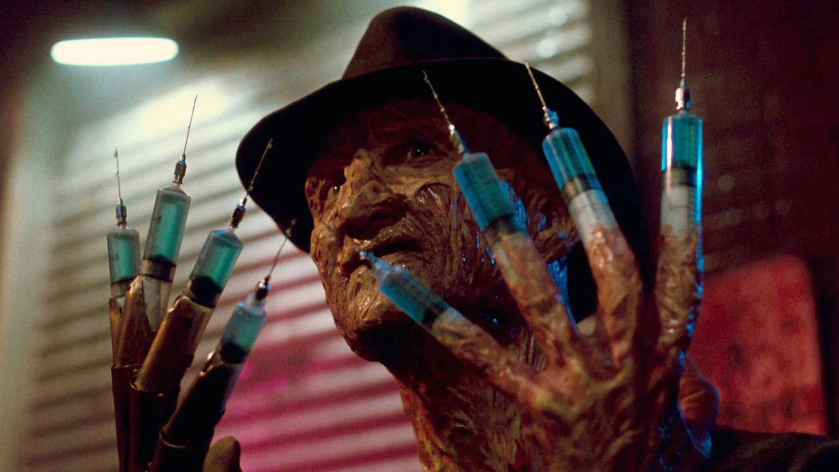 Freddy Krueger With Syringes For Fingers In A Nightmare On Elm Street 3: Dream Warriors