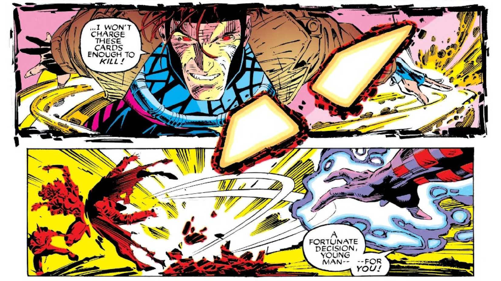 gambit vs magneto in 1991's x-men 1