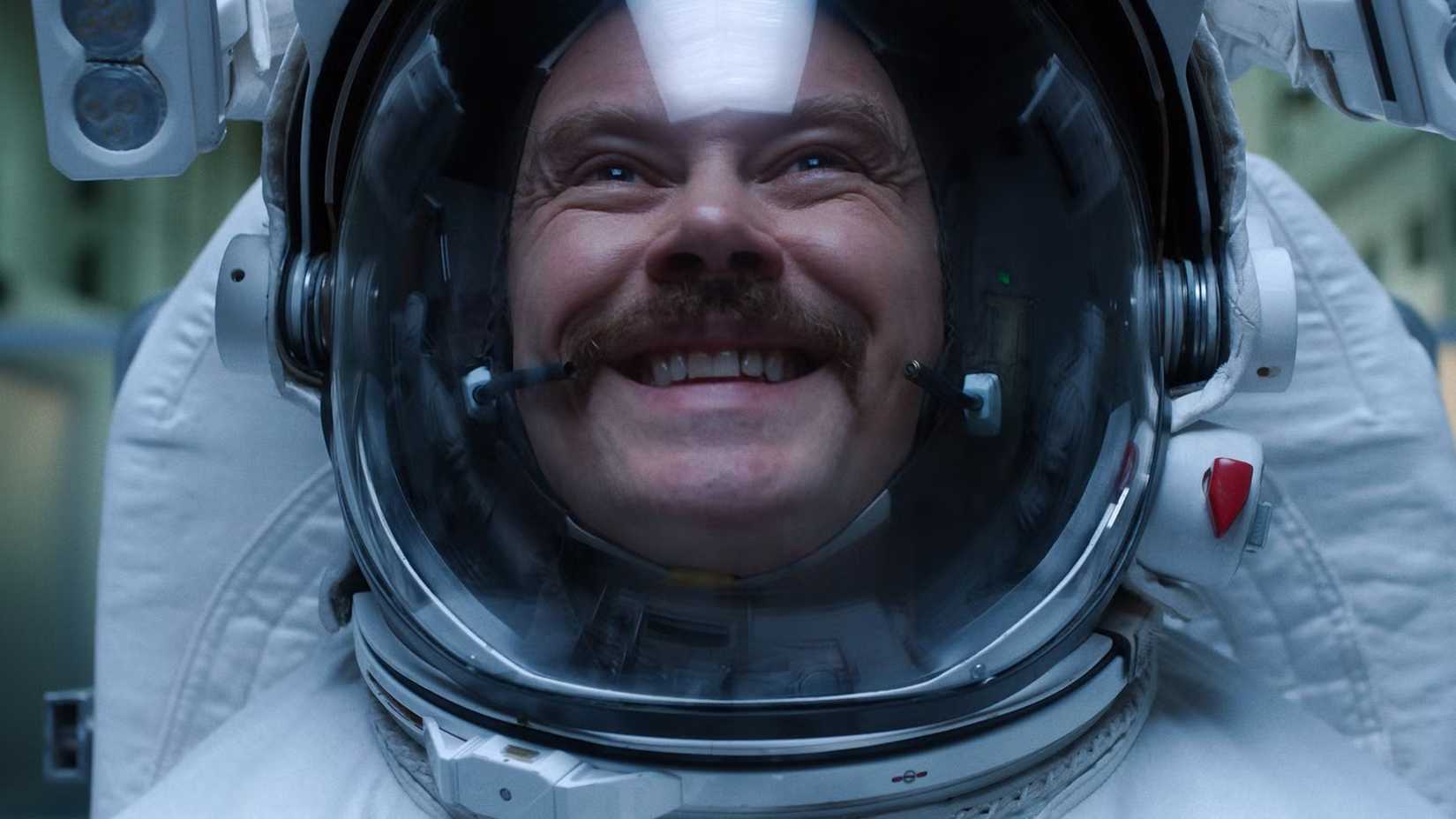 Gordo (Michael Dorman) smiling in his helmet in For All Mankind season 2