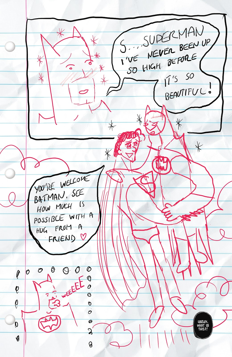 Harley Quinn's Batman x Superman romance fanfic in Sirens Love Hurts #3