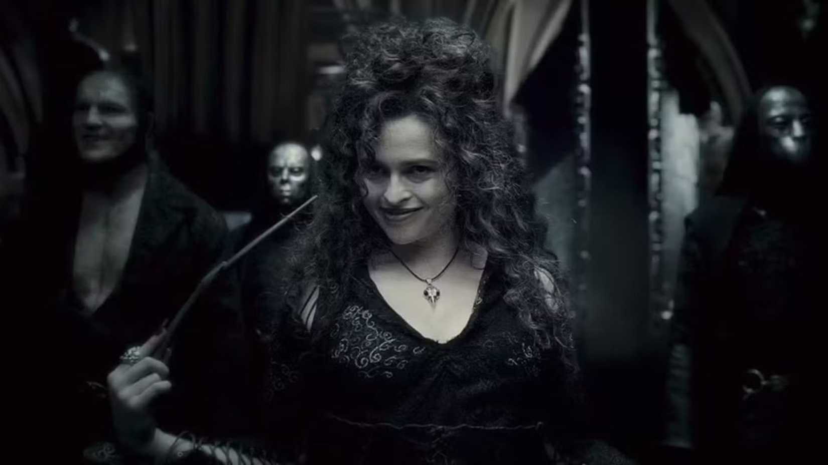 Helena Bonham Carter como Bellatrix Lestrange em Harry Potter