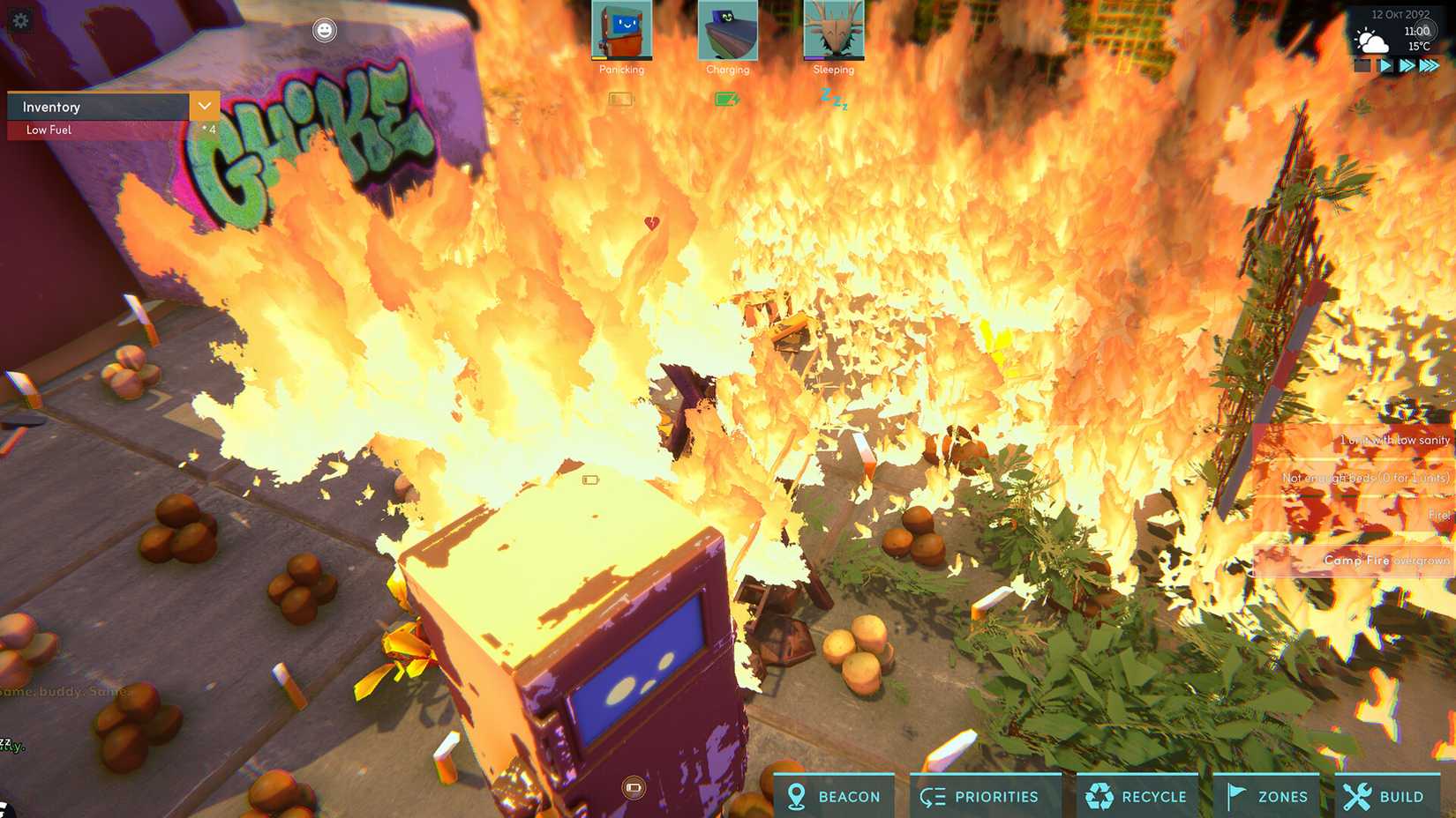 Hello World Fire On City