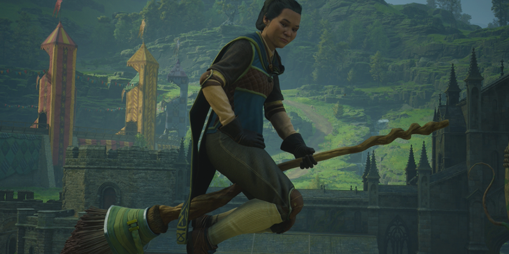 hogwarts legacy flying lesson screenshot