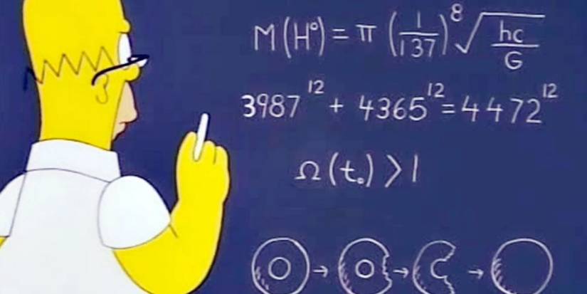 Homer descobre o bóson de Higgs em Os Simpsons