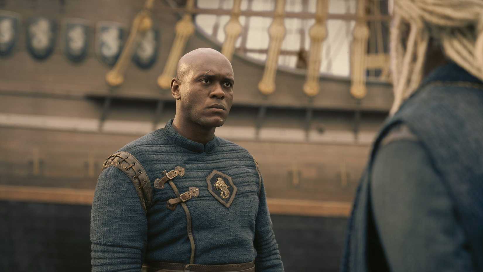 Alyn de Hull (Abubakar Salim) em House of the Dragon.