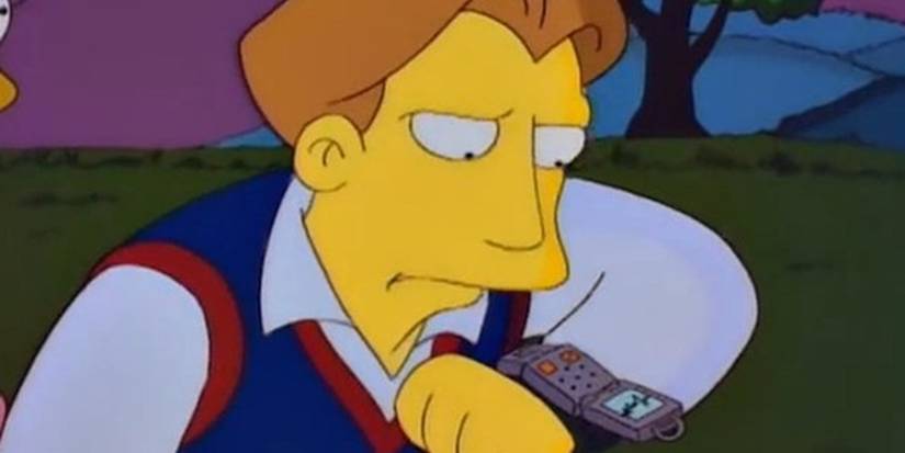 Hugh usando um smartwatch em Os Simpsons