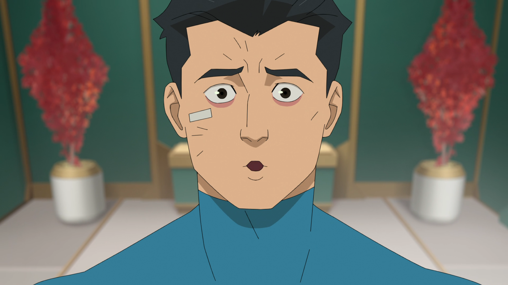 Mark Grayson looking concerned in Invincible season 4