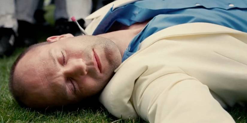 jason statham dead with a poison dark in the pink panther 2006