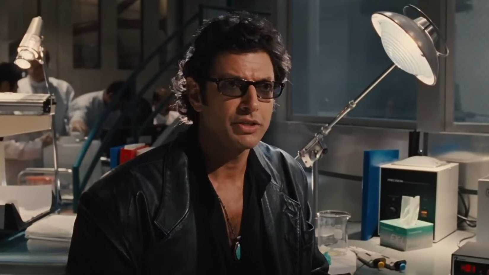 Jeff Goldblum como Ian Malcolm em Jurassic Park