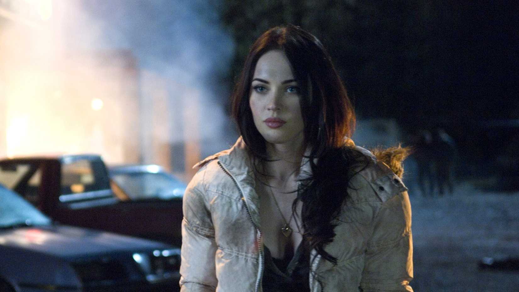 Megan Fox's Jennifer stands outside in Jennifer's Body
