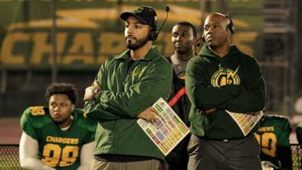 Jordan on the sidelines in an episode of All American