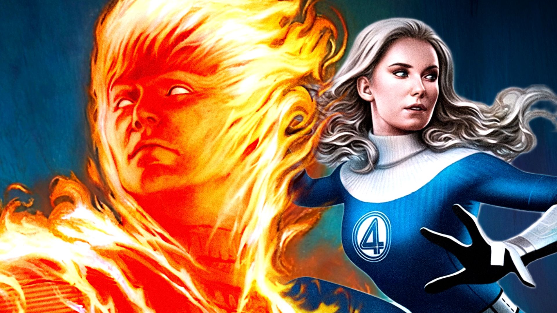 The Fantastic Four's Human Torch Gets Ghost Rider-Inspired Redesign With Invisible Woman's Help