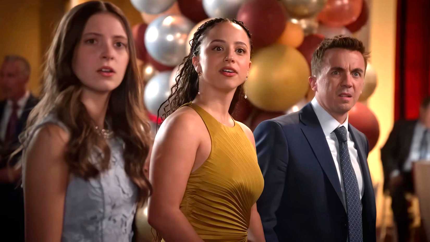 keely karsten s leah looking curious kiana madeira s tristan looking excited and frankie muniz s malcolm looking horrified in malcolm in the middle life s still unfair