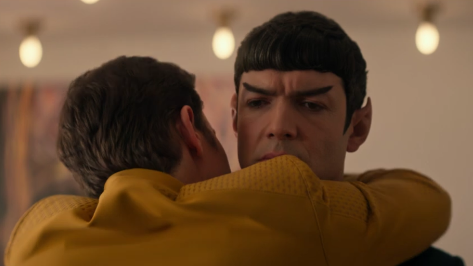 kirk hugs spock