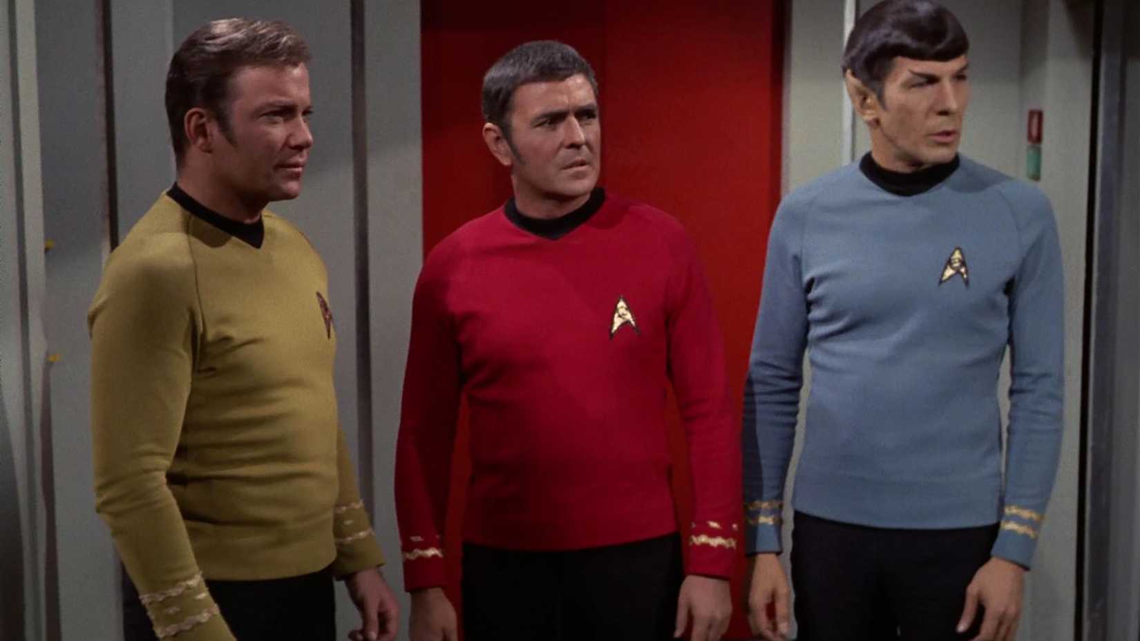 kirk scotty and spock in star trek turnabout intruder