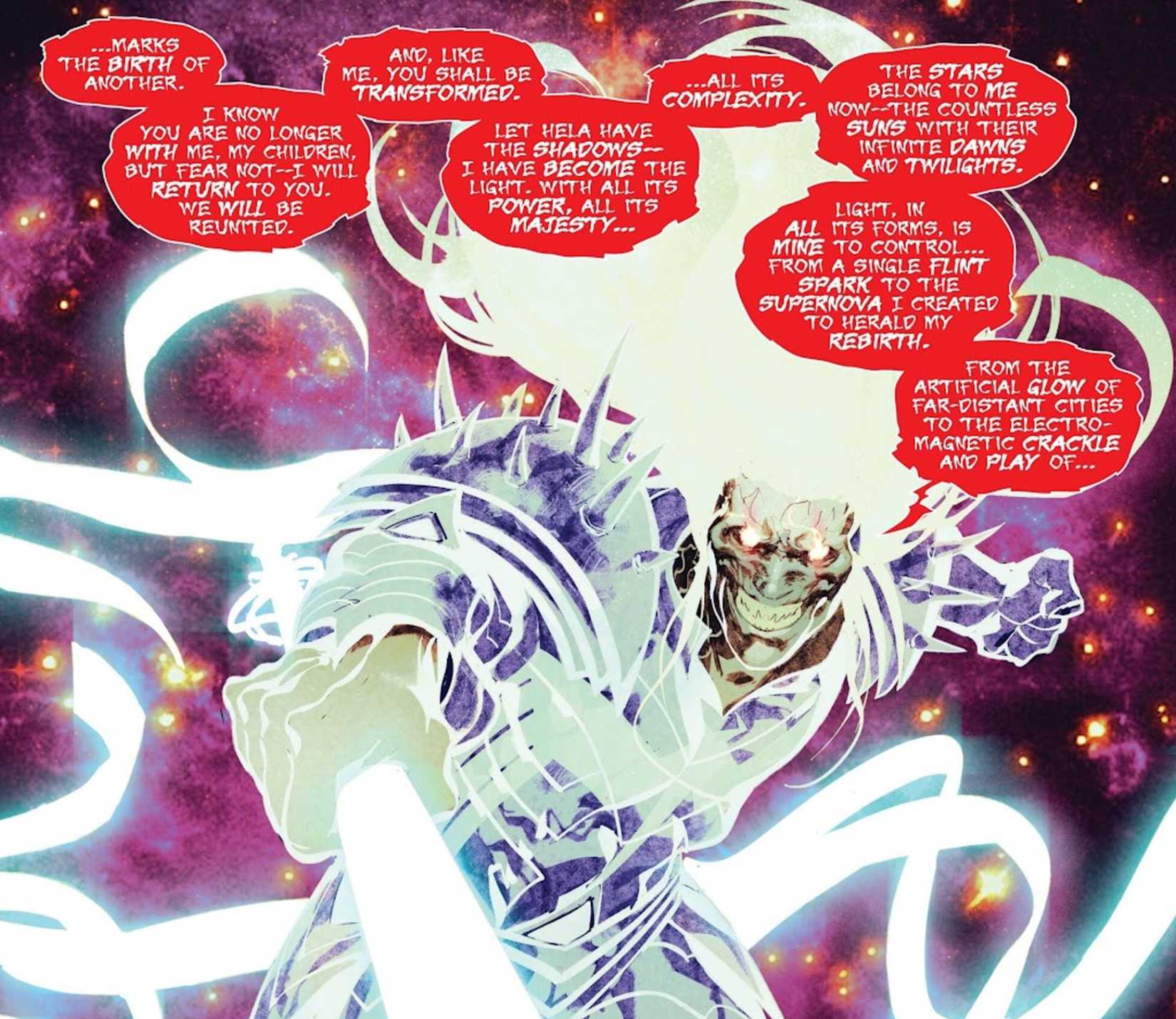 KNULL IS REBORN AS A GOD OF LIGHT