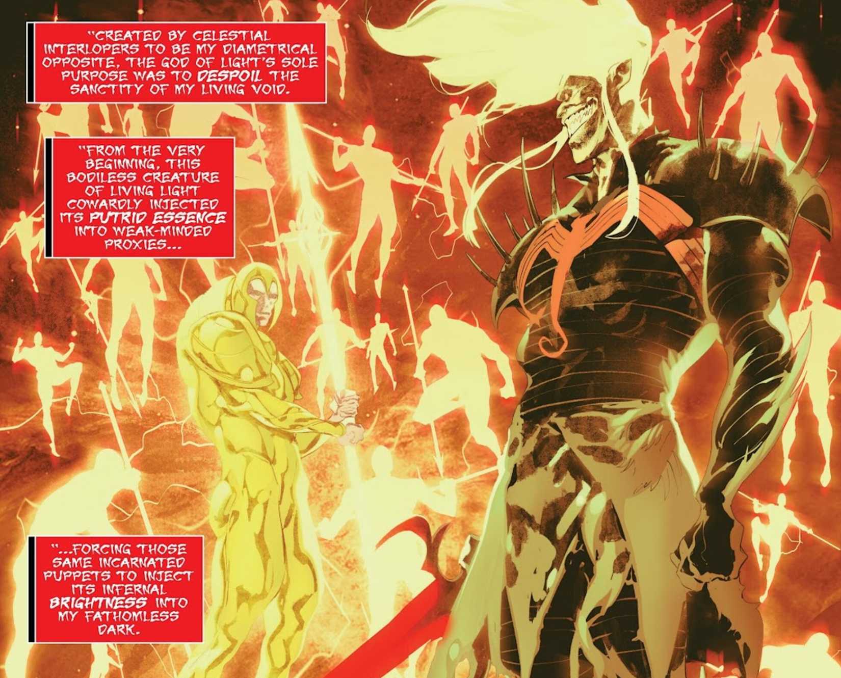 knull vs the god of light