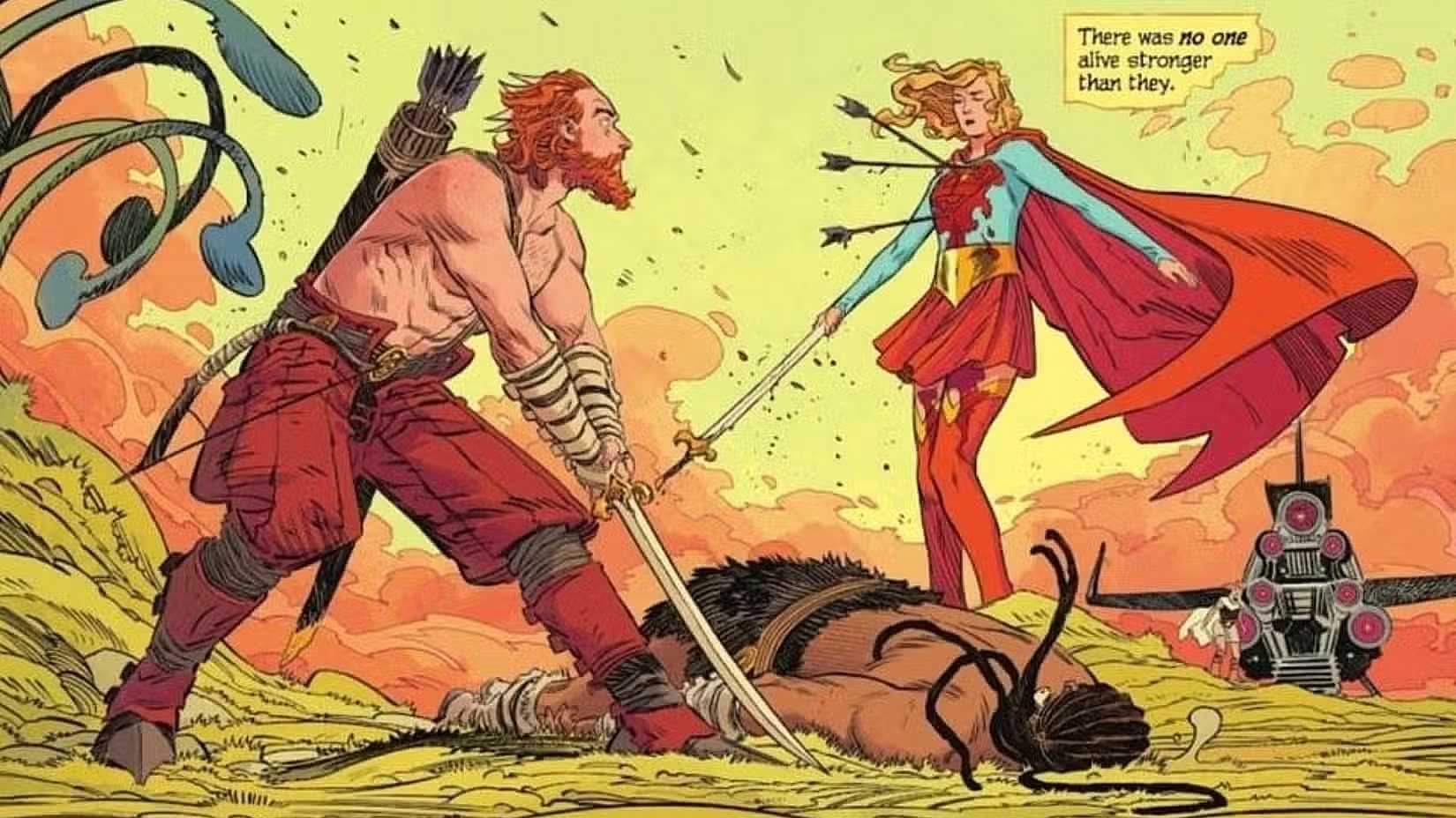 Krem of the Yellow Hills Realizes He's No Match for Supergirl Alone
