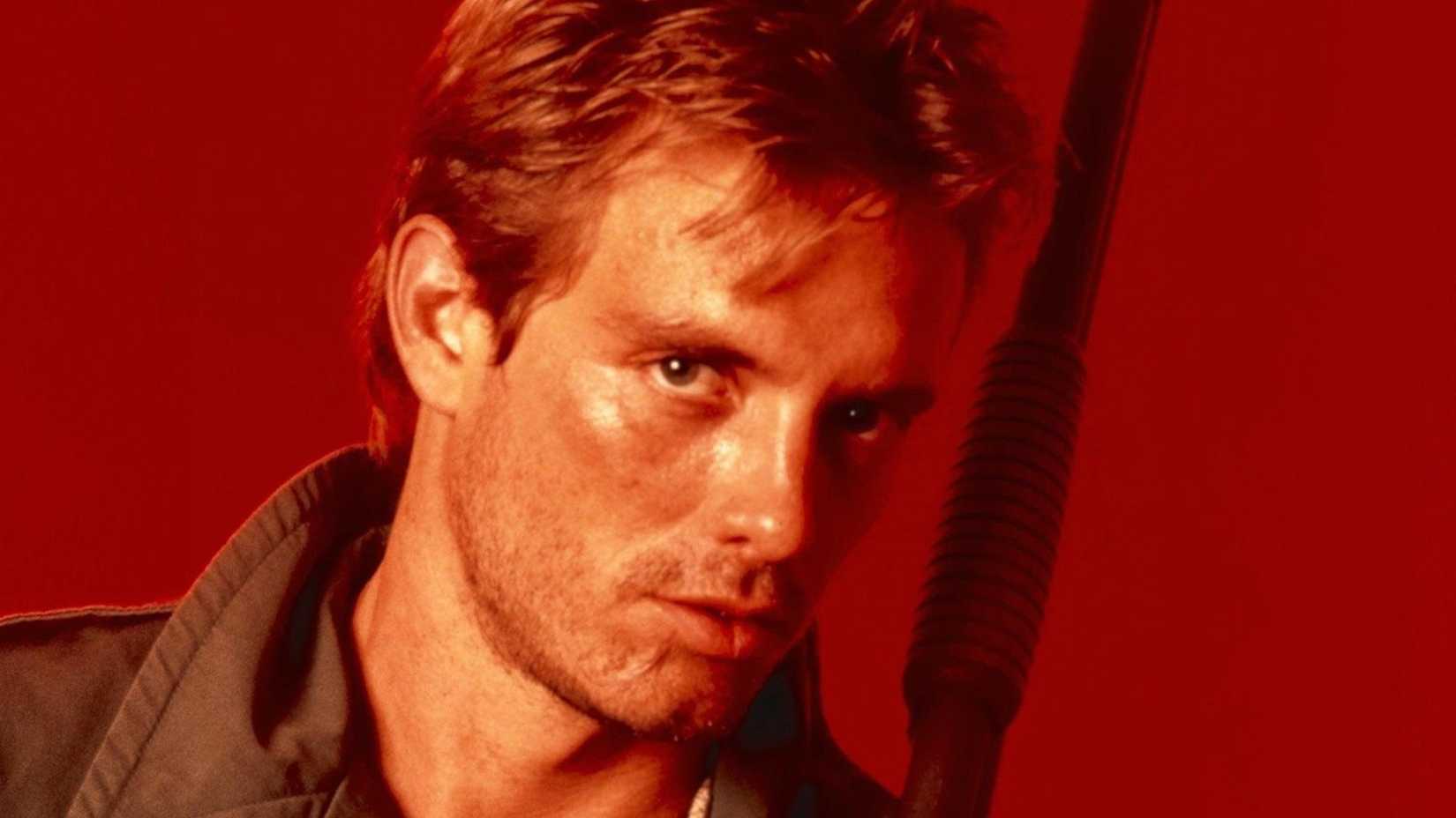 Kyle Reese (Michael Biehn) in a promotional image for The Terminator