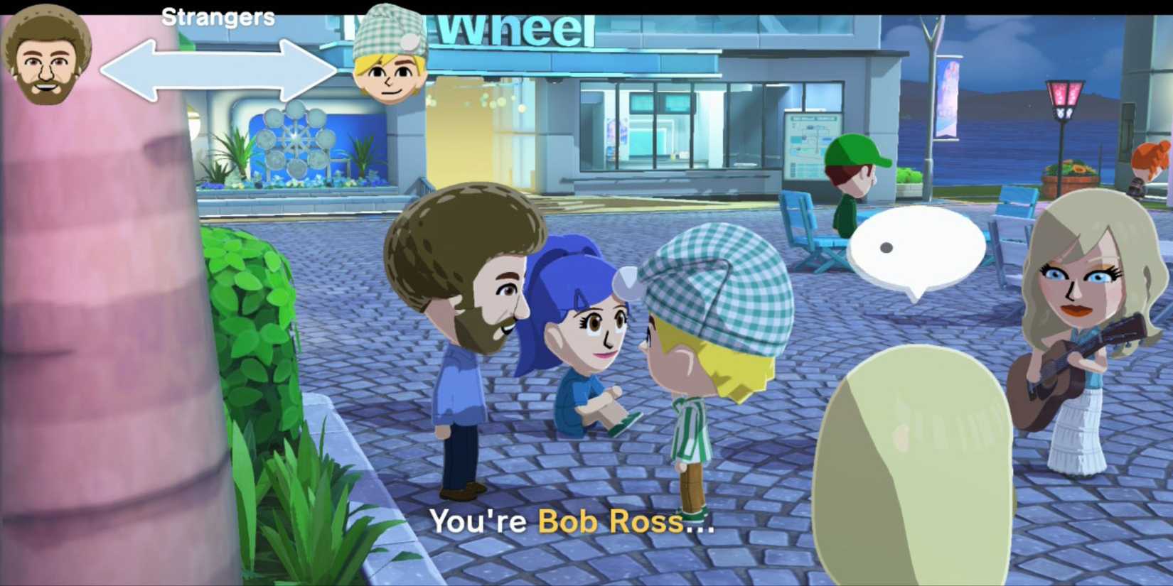 Link meeting Bob Ross in Tomodachi Life Living The Dream
