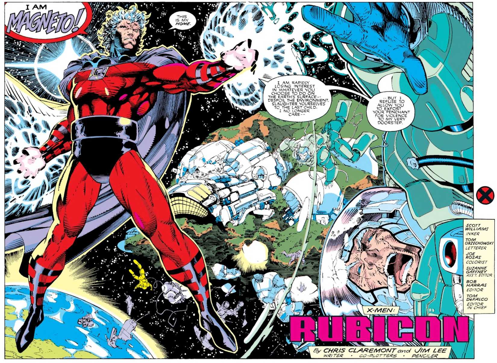 magneto strikes in jim lee and chris claremont's x-men 1