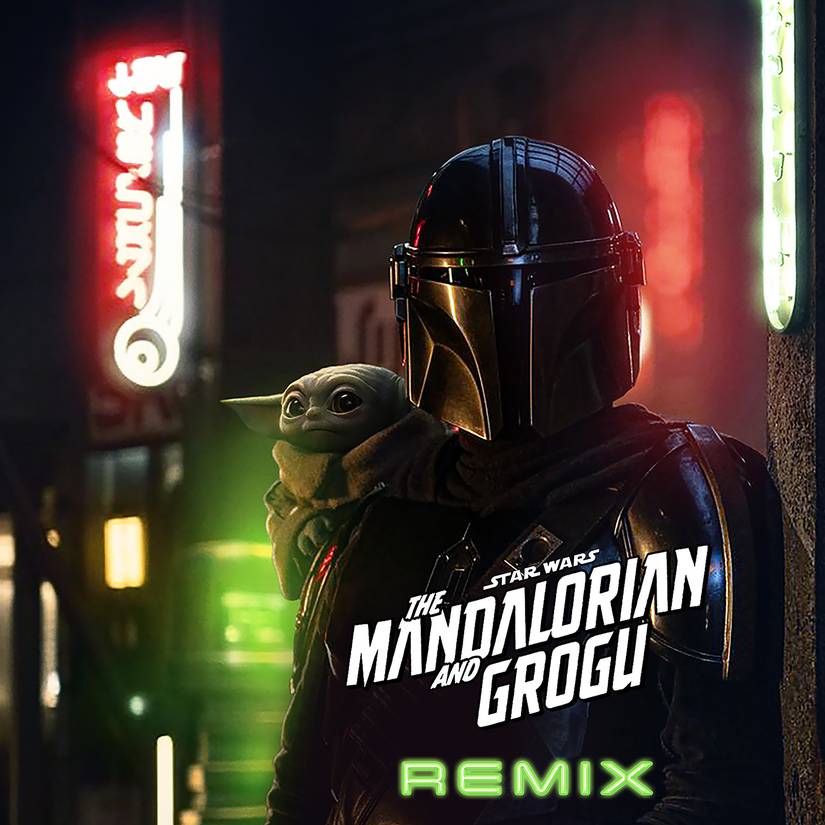 Capa do remix de The Mandalorian & Grogu por Boys Noize