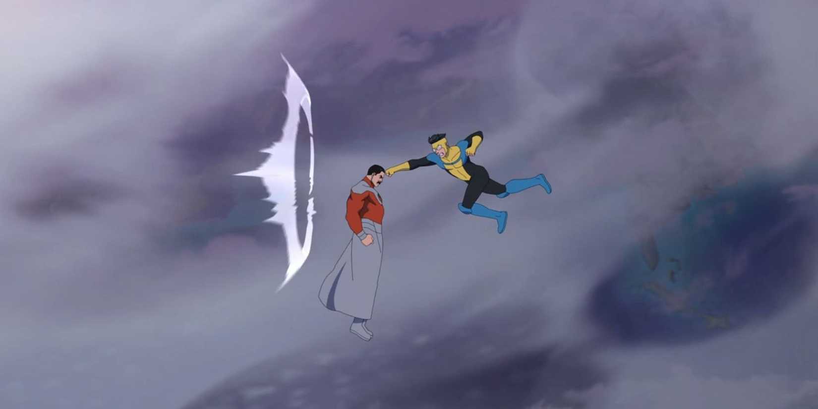 Mark soca Thragg em Invincible temporada 4, episódio 7