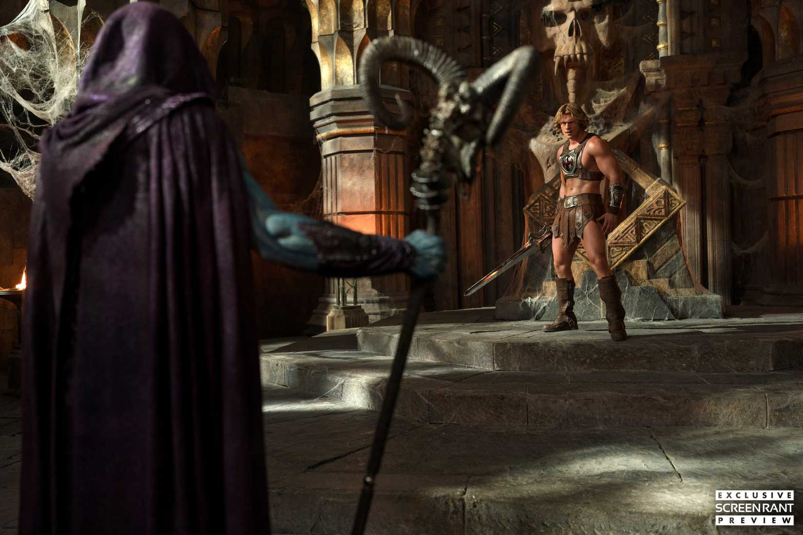 He-Man encarando Skeletor