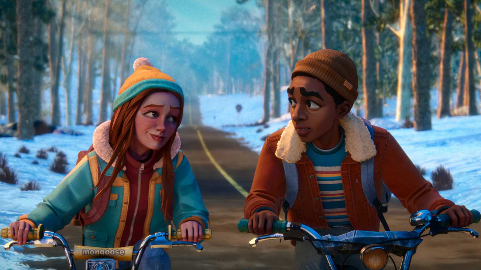 Max and Lucas in Stranger Things Tales from '85